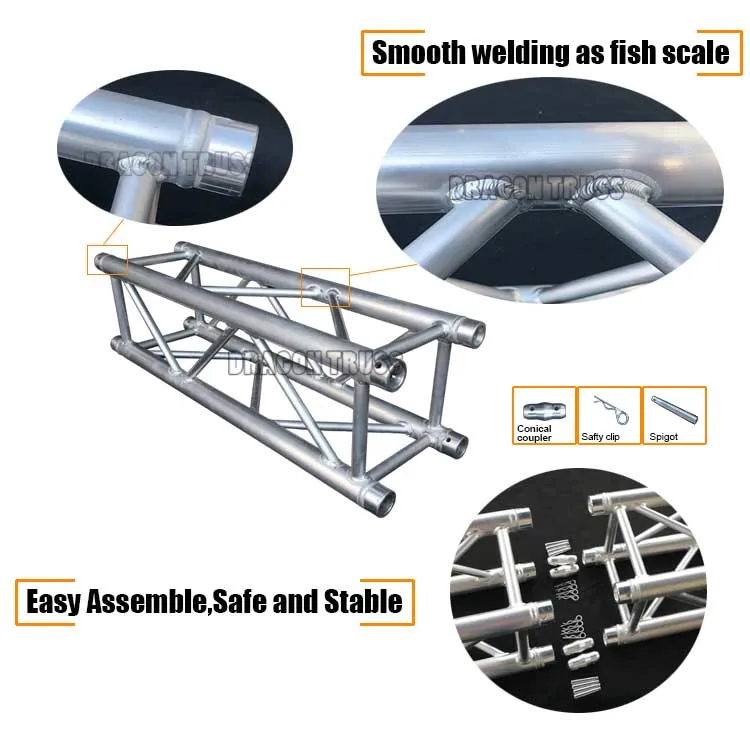 Used Stock Aluminium Stage Truss for Sale Outdoor Event Stage Equipment Truss System